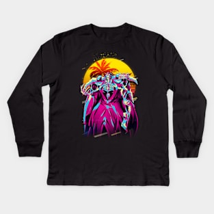 Ainz's Undying Power Unleash Your Inner Overlords with Our Apparel Kids Long Sleeve T-Shirt